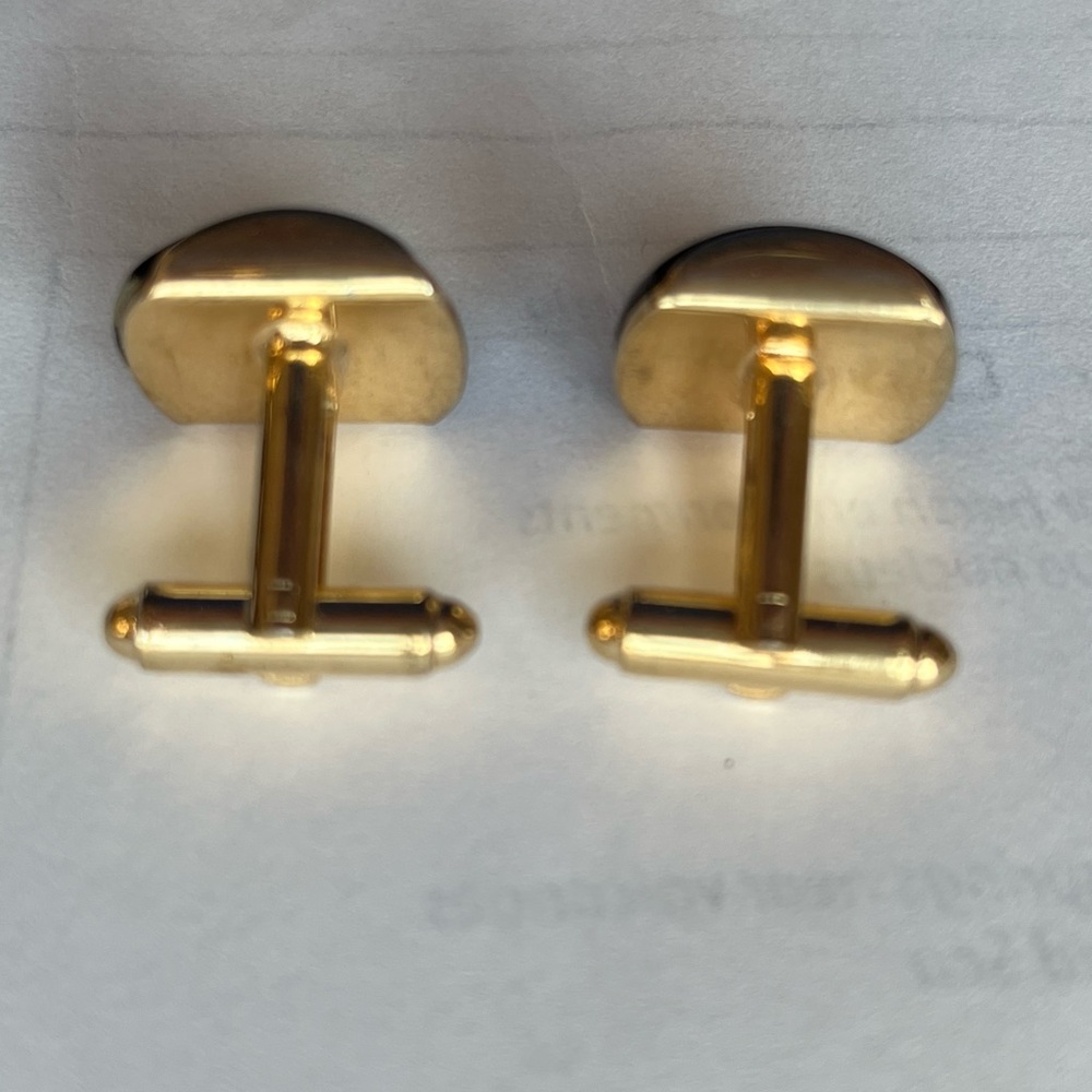 Vintage rose Gold-filled Floral Cufflinks - Picture 8 of 8
